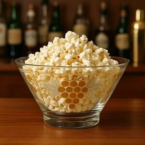 MCM Chip & Dip Bowl Bar 11" Anchor Hocking Golden Grapes